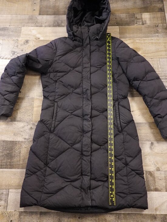 The North Face Miss Metro Parka Women’s Medium Black 550 Down Hooded Long - Picture 6 of 16